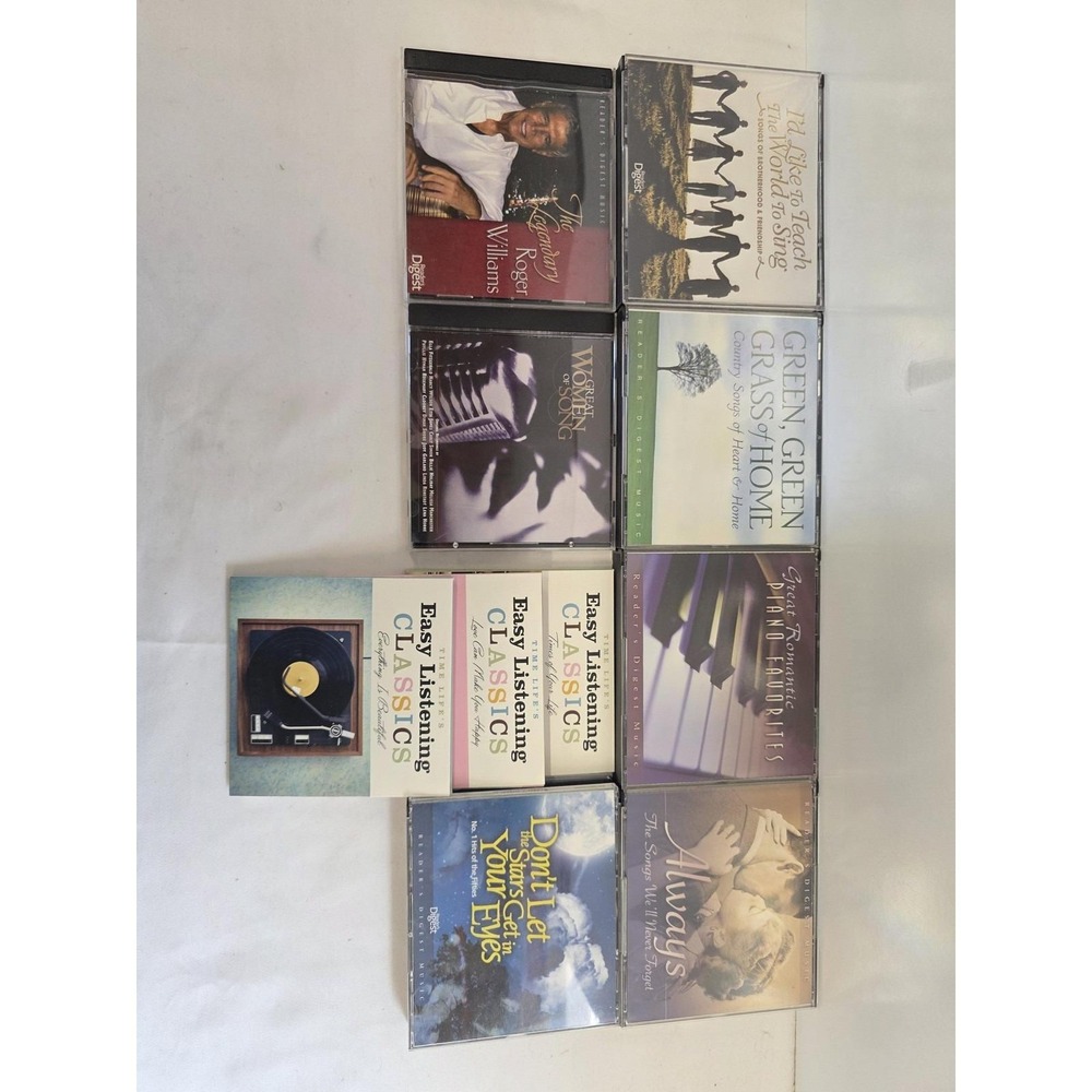 Reader’s Digest Easy Listening CD Lot Roger Williams Piano Country Vocal Classic
